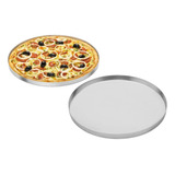 Assadeira Forma De Pizza Aluminio 35cm Com Borda