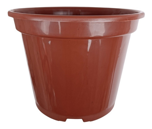 Vaso Pote 15 Redondo Marrom Plantas 1 Litro - 50 Unidades