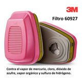 60927 Filtros 3m,contra Vapor De Mercurio,gases P100 (1 Par)