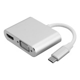 Adaptador Tipo C Hub A Vga Hdmi Dvi Displayport/3.1 Ethernet