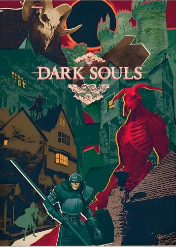 Póster  Dark Souls Autoadhesivo 82x60cm #13