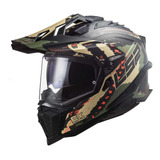 Casco  Ls2 Explorer Extend Carbon Militar/mate #ls2oficial