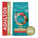 Alimento Para Gatos Purina One Gato Aduto Pollo Carne 2kg Np