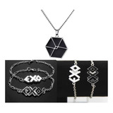 Conjunto De Pulsera De Collar Kpop Exo