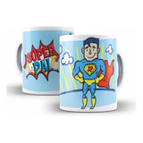 Caneca Cerâmica Super Pai Presente Barato Dia Dos Pais 01754