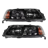 Par De Faros Pointer Led 2000 Al 2005 Doble Foco Fondo Negro