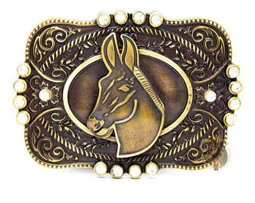 Fivela Cowgirl Muladeiro Especial Com Strass P Cinto Country