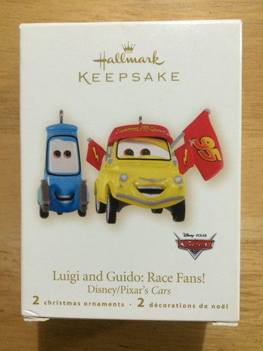 Adorno Navidad Hallmark Pixar Luigi Y Guido Race Fans 2008