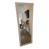 Espejo Cuerpo Entero Vestidor Living Baño 162x54cm! Marco Blanco