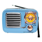 Radio Am/fm Vintage Con Mp3 Bluetooth Aux Nisuta Nsrv15