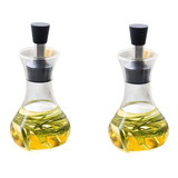 Set Aceitera Vinagrera Vidrio 250ml Cocina Restaurante