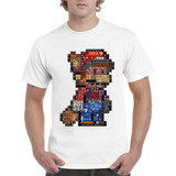 Camisas Para Hombre Blancas Mario Bros Diseños Figuras 