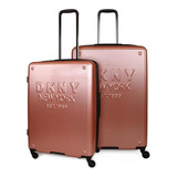 Pack 2 Maletas Donna Karan New Yorker M+l Rosada Dkny