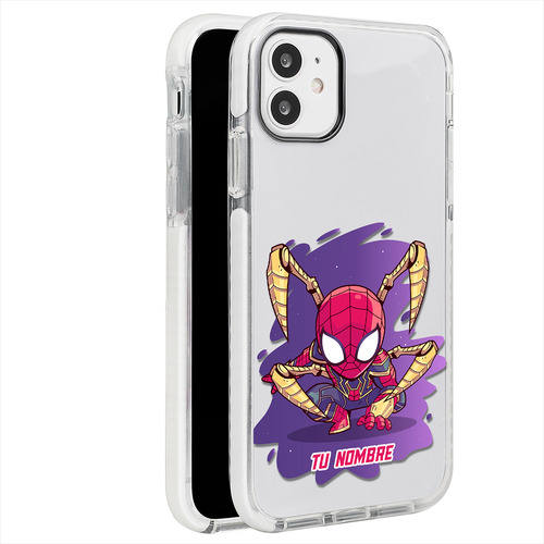 Funda Para iPhone Spiderman Marvel Personalizada Nombre