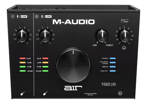 Placa De Audio M-audio Air192x6 Usb 2 Entrada 2 Salida Midi