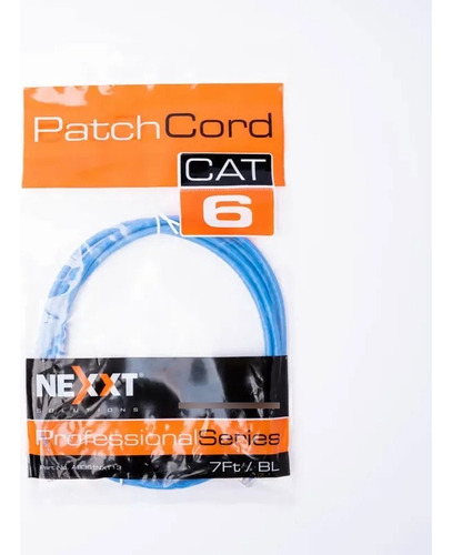 Paquete De 10 Patch Cord Cat6 Utp, 2.1 Metros, Azul, Nexxt 