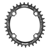 Monoplato Mtb Narrow Wide 104 Bcd Simétrico Oval Y Circular 