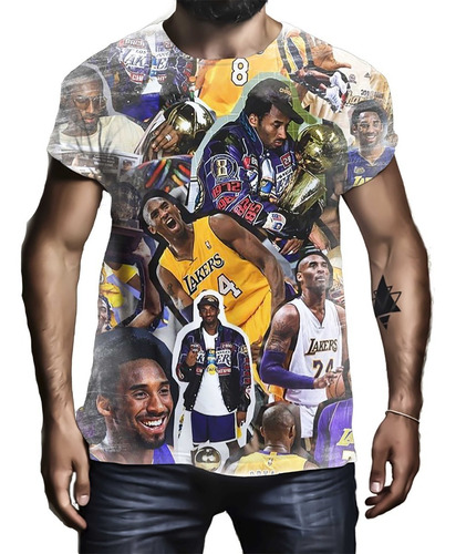 Camiseta Camisa Personalizada Kobe Bryant Jogador Basquete 5