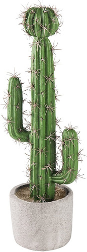 Cactus Exoticos Artificial Con Maceta De Ceramica De 33 Cm