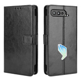 Capa Carteira P/asus Rog Phone 5 Todas Versões+ Película 3 D