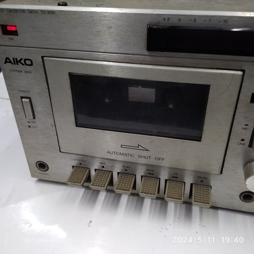 Tape Deck Aiko Td3000 Leia   A Descriçao