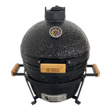 Parrilla Kamado Jd Grill Ahumador 16 Pulgadas De Mesa Negro 