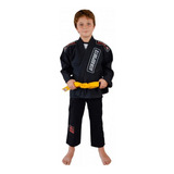 Kimono Jiu Jitsu Keiko Juvenil Pro Preto Infantil