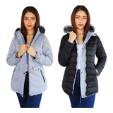 Chamarra Chaqueta Abrigo Mujer Forrado Invierno Moda 0092