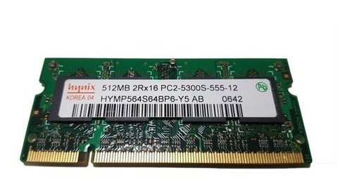 Memoria Sodimm Para Laptop/notebook/netbook 512mb Hynix