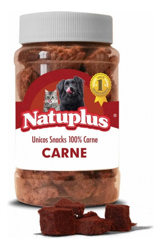 Snack Perro/gato Naturales Natuplus Sabor Carne X 100 Grs