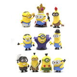Set De 10 Figuras Kawai Miniones Toys 3d Eye Despicable Mi