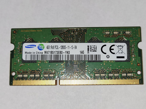 Memoria Ram Samsung 4gb Ddr 3 1600 Mhz 1rx8 Pc3l-12800s
