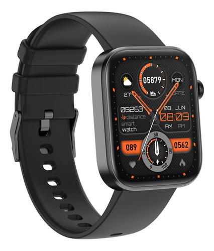 Smartwatch - Colmi-p71 - Monitoramento Cardíaco, Ip68 Caixa Preto Pulseira Preto Bisel Preto Desenho Da Pulseira Preto