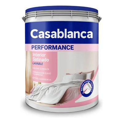 Latex Performance Interior Satinado 10lt Lavable Casablanca | Envío gratis