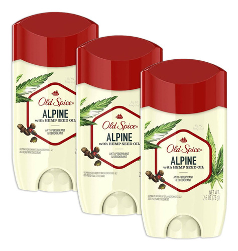 Old Spice Desodorante Antitranspirante, Alpine Con Aceite D