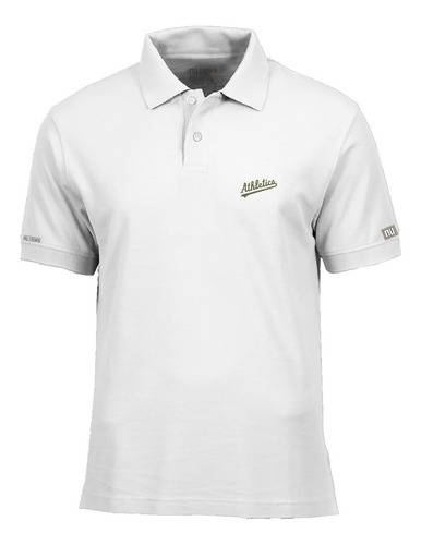 Camiseta Tipo Polo Oakland Athletics Logo Nombre Beisbol Php