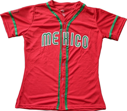 Jersey Casaca Beisbol México Mundial Para Mujer