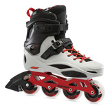 Rb Pro X - Patines En Línea Unisex Para Adultos, Gris/rojo C