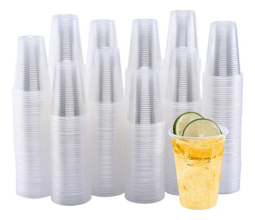 Vaso Descartable Plastico 180cc Blanco O Transparente X500u 