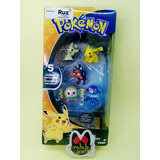 Pokémon Multi Figure Pack Set 5 Pcs Pikachu, Mimikyu, Litten