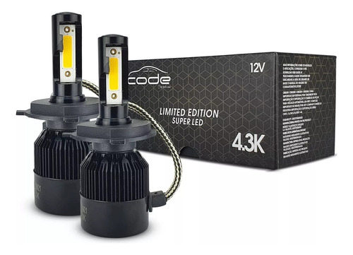 Super Led Code Tech One 4300k H1 H3 H4 H7 H8 H11 H27 Hb3 Hb4