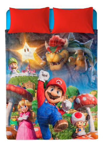 Cobertor Matrimonial Mario Bros - Providencia