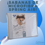 Sabanas Individuales Spring Air, Microfibra Blancas
