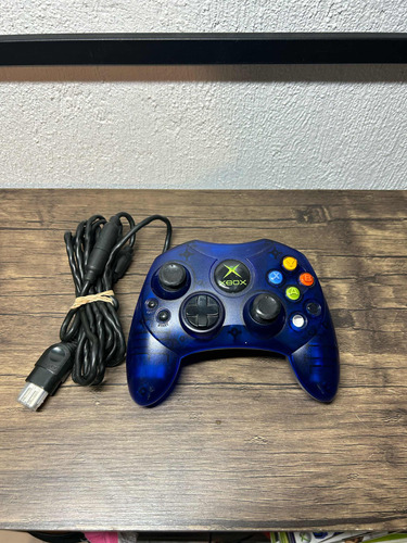 Control Para Xbox Clásico Azul Original
