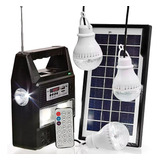 Kit 3 Lâmpadas Led Placa Solar Lampião Lanterna Portátil Bat