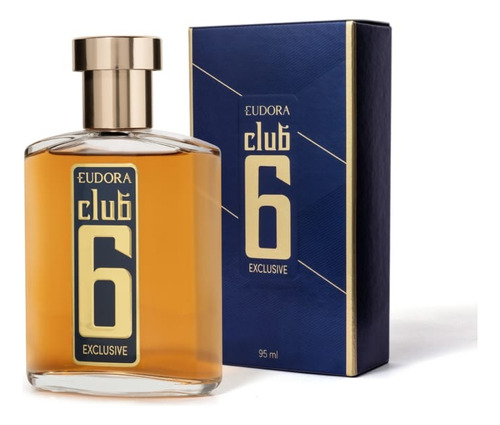 Colônia Club 6 Exclusive Desodorante Nova Fragrância Oriental Amadeirado Masculino Eudora