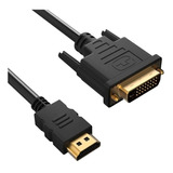 Cable Hdmi A Dvi 24+1 Pc Monitores Pantallas Notebook