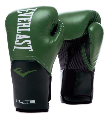 Guantes De Boxeo Everlast 14 Oz Verde Militar