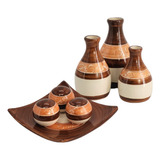 Conjunto Enfeite Sala Ceramica Centro Mesa Decorativo Luxo