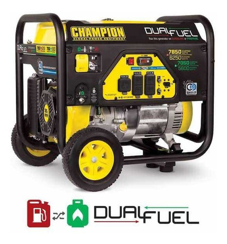 Generador Champion Dual Fuel 7850 Watts